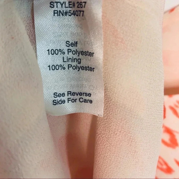 CAbi 267 Flirty Coral Animal Print Cami Top Size Small - Picture 6 of 10